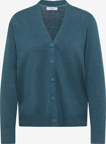 CECIL Knit Cardigan in Blue: front