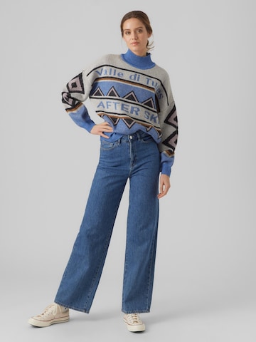 VERO MODA Sweater 'GLAZE' in Blue