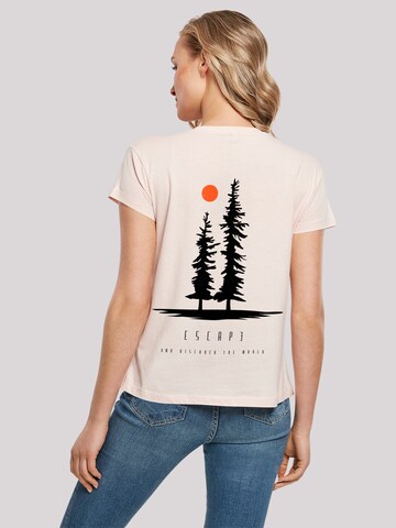 F4NT4STIC Shirt 'Escape Discover the World Pinetree' in Pink