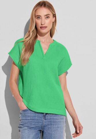 STREET ONE Blouse in Green: front