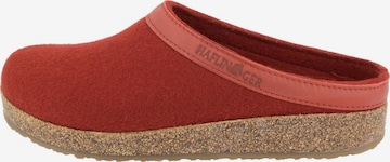 HAFLINGER Clogs 'Torben Grizzly' in Red: front