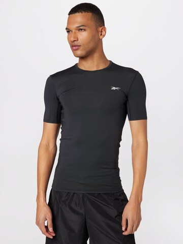 Reebok Functioneel shirt 'Workout Ready' in Zwart: voorkant