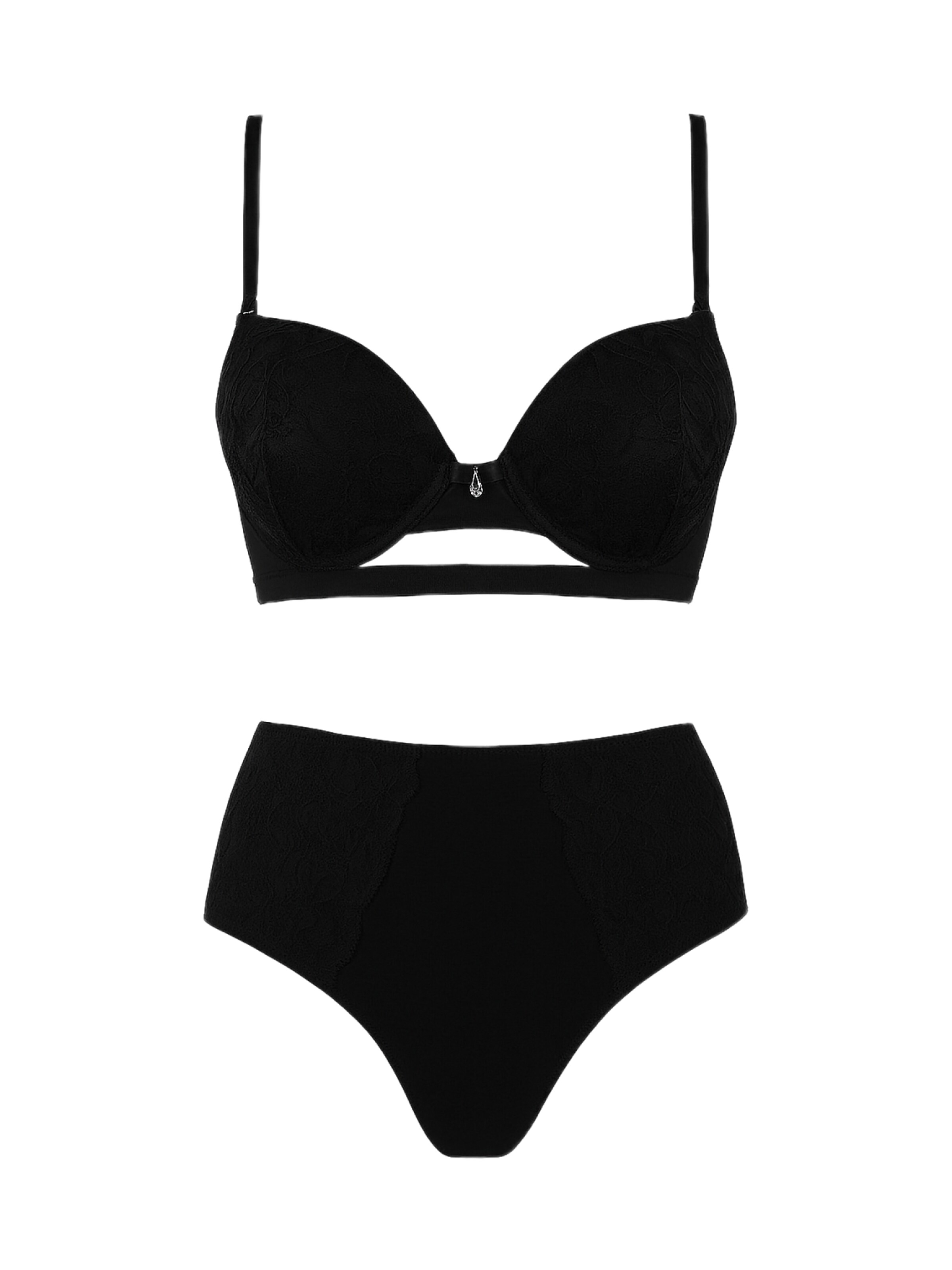 C&City T-shirt Underwear sets in Black: front