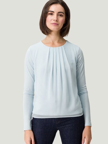 Camicia da donna di zero in blu: frontale