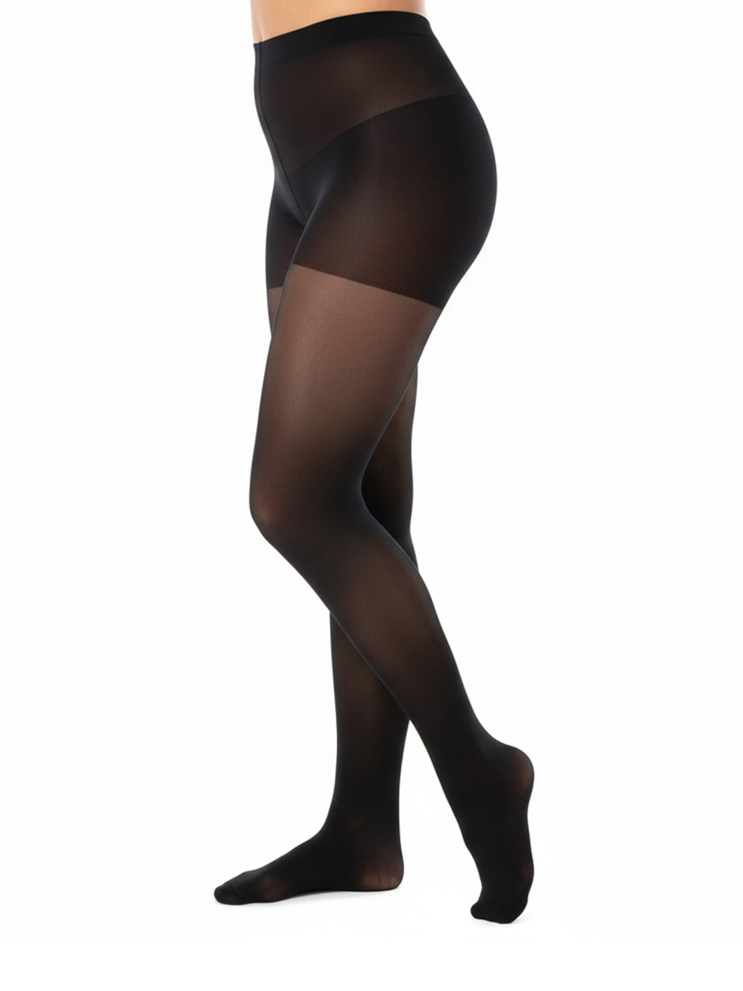 Biggi Big Fine Tights 'Daily 20' in Black: front