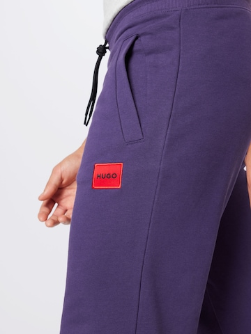 Effilé Pantalon 'Doak' HUGO Red en violet