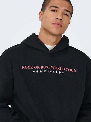 Only & Sons Sweatshirt 'ONSACDC' in Black