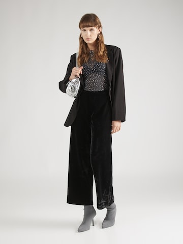 Lindex Wide leg Pants 'Lykke' in Black