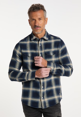DreiMaster Vintage Comfort fit Overhemd in Blauw: voorkant