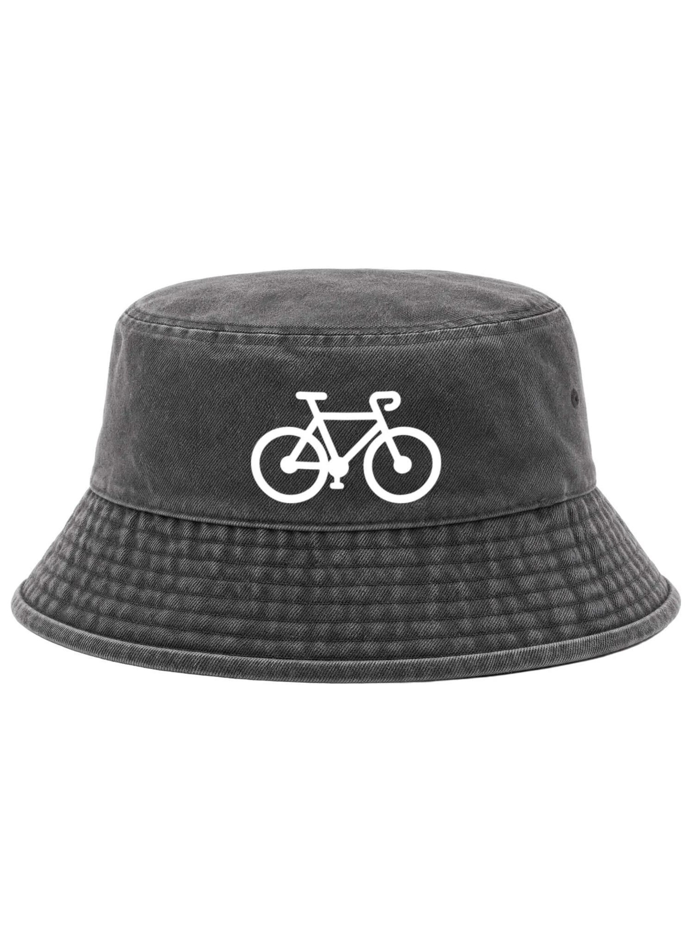 Neverless Hut 'Fahrrad'‌ in Schwarz: Vorderseite