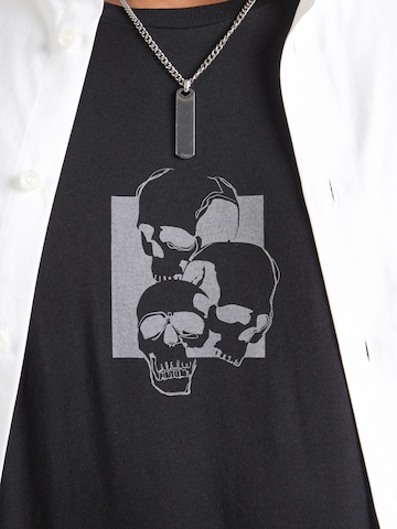 JACK & JONES Μπλουζάκι 'JJSKULLY' σε μαύρο