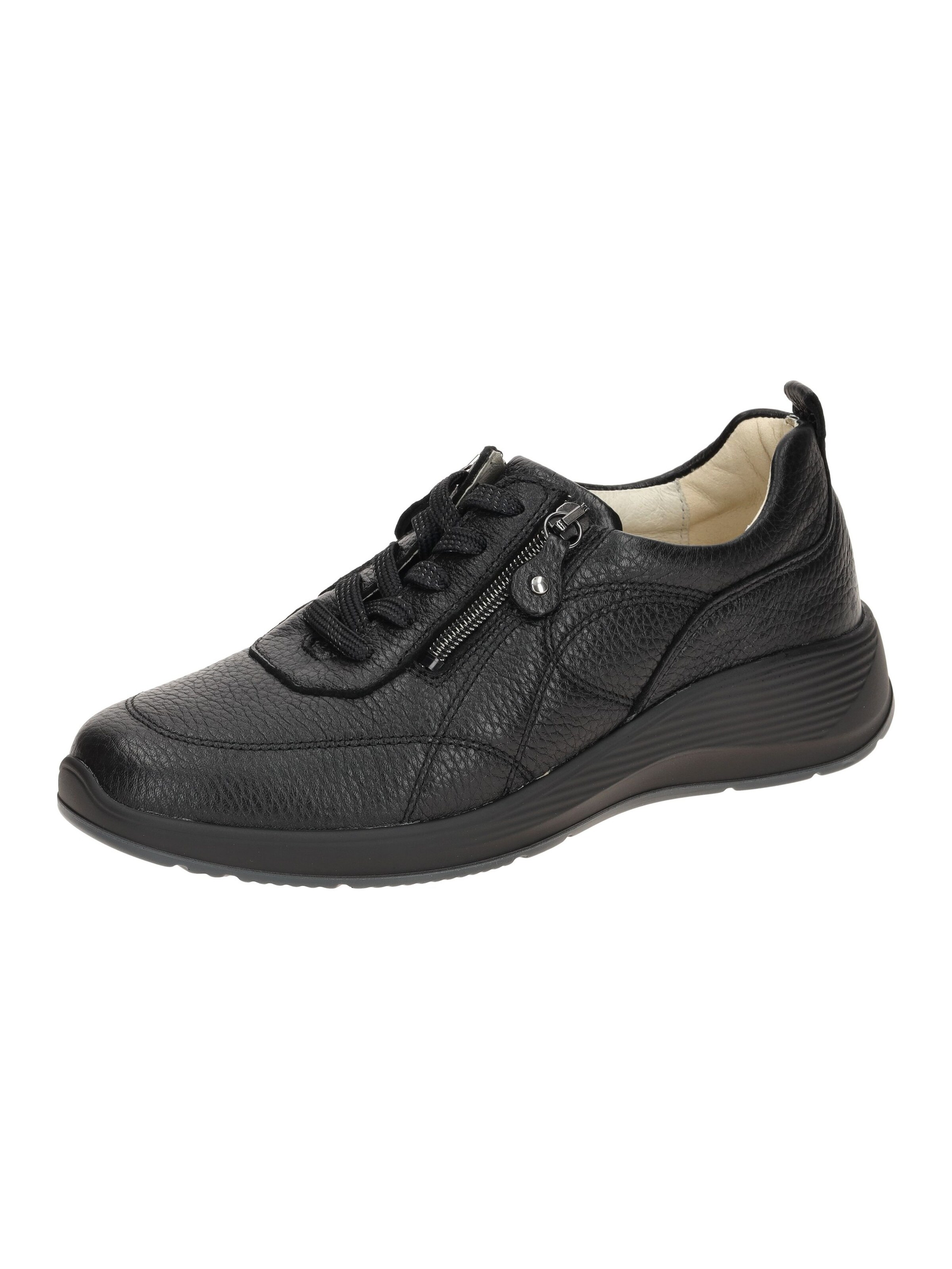 WALDLÄUFER Schnürschuh 'Waldläufer Kalea Schuhe schwarz K-Weite 698004'‌‌‌‌‌‌‌‌‌‌ in Schwarz: Vorderseite