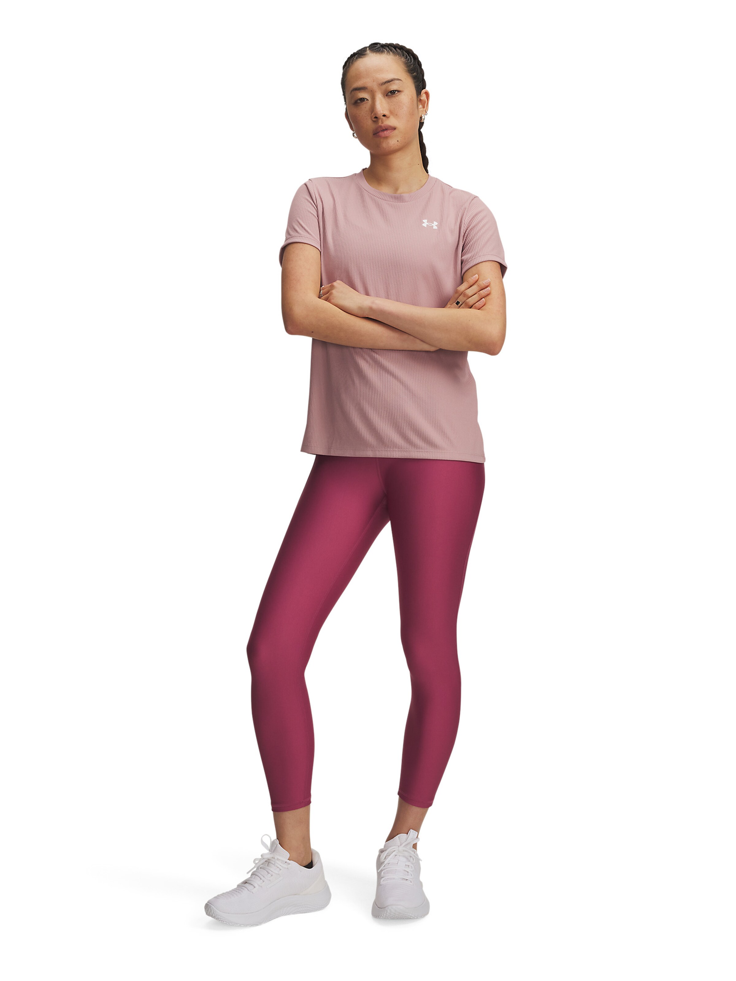 UNDER ARMOUR Skinny Workout Pants in Red