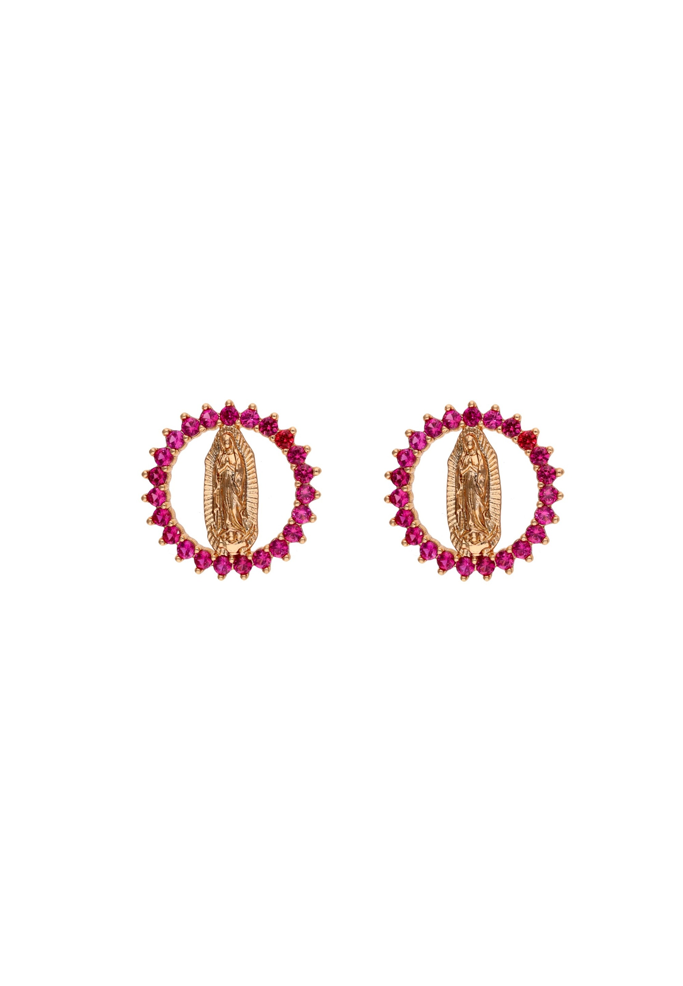 faina - Pendientes en rosa: frente