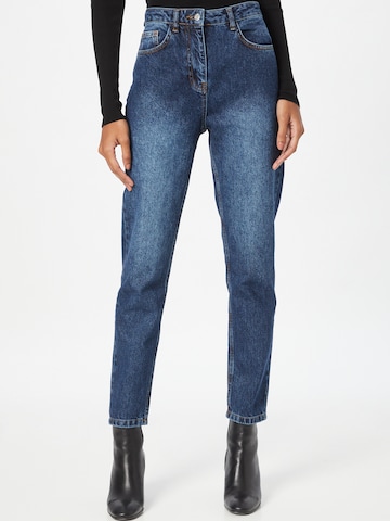 Tapered Jeans de la Warehouse pe albastru: față