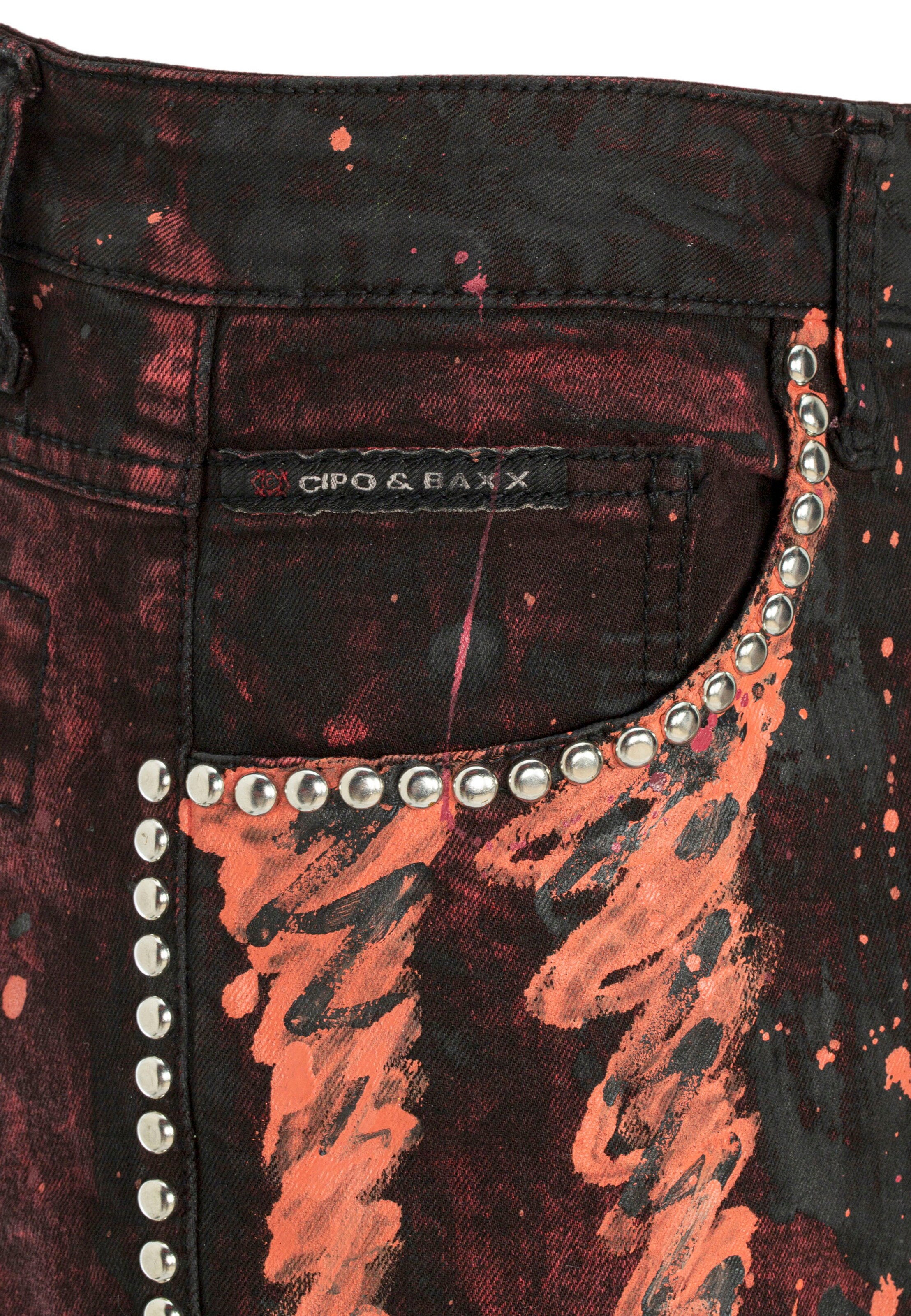 CIPO & BAXX Regular Jeans in Red