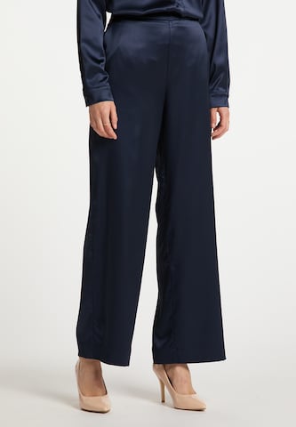 DreiMaster Klassik Wide leg Broek in Blauw: voorkant