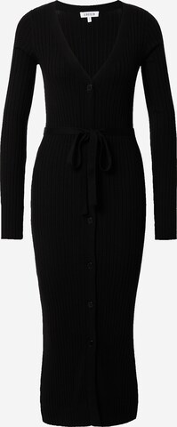 EDITED Knit dress 'Gwenda' in Black: front