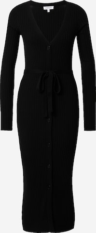 EDITED Knitted dress 'Gwenda' in Black: front