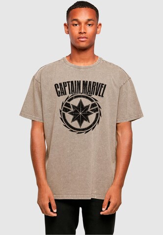 ABSOLUTE CULT Shirt 'Captain Marvel - Blade' in Beige: voorkant