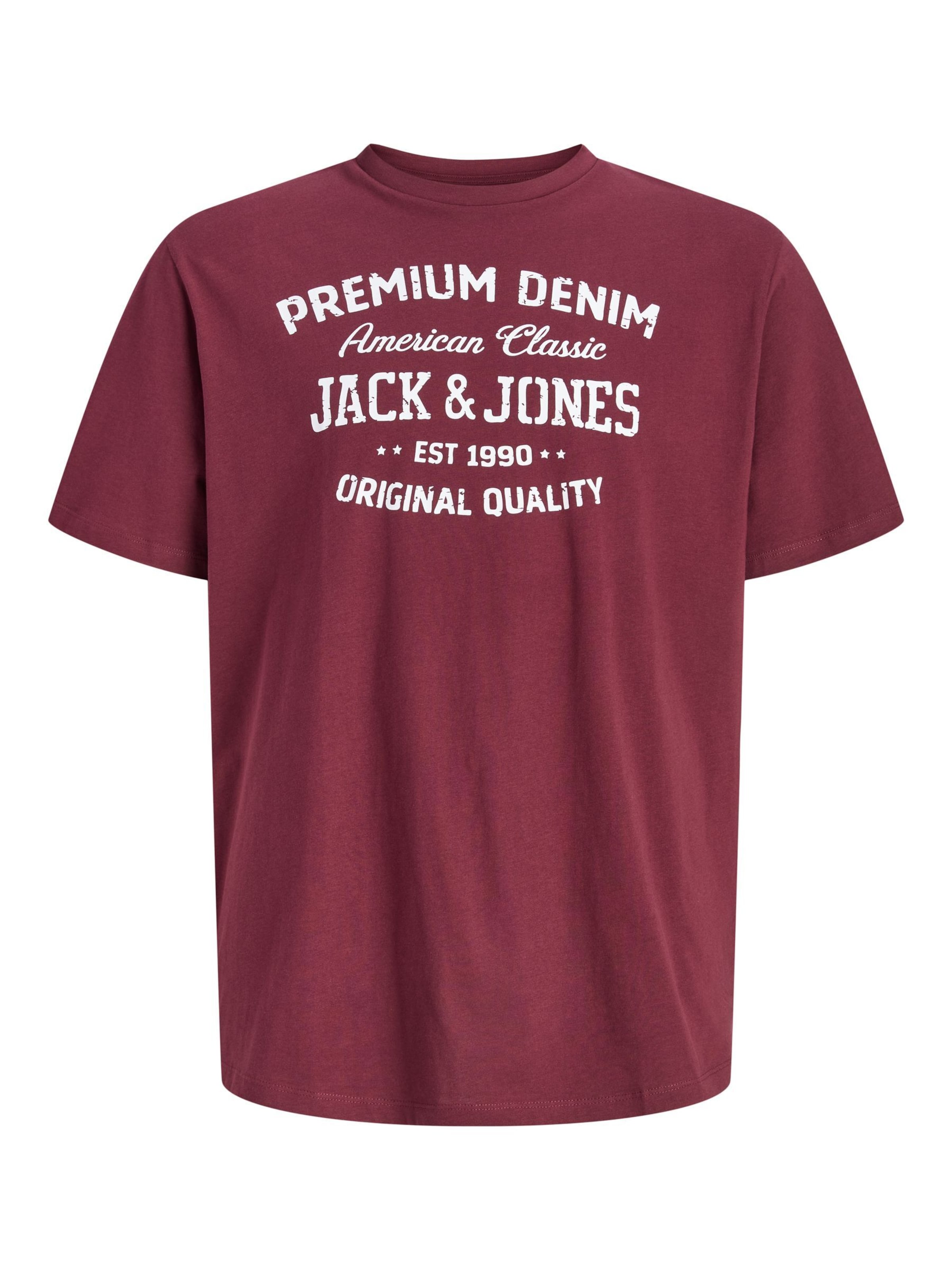 Jack & Jones Plus Shirt in Red: front