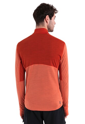 ICEBREAKER Performance shirt 'Realfleece Descender' in Orange