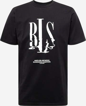 Tricou 'North Sea' de la BLS HAFNIA pe negru: față