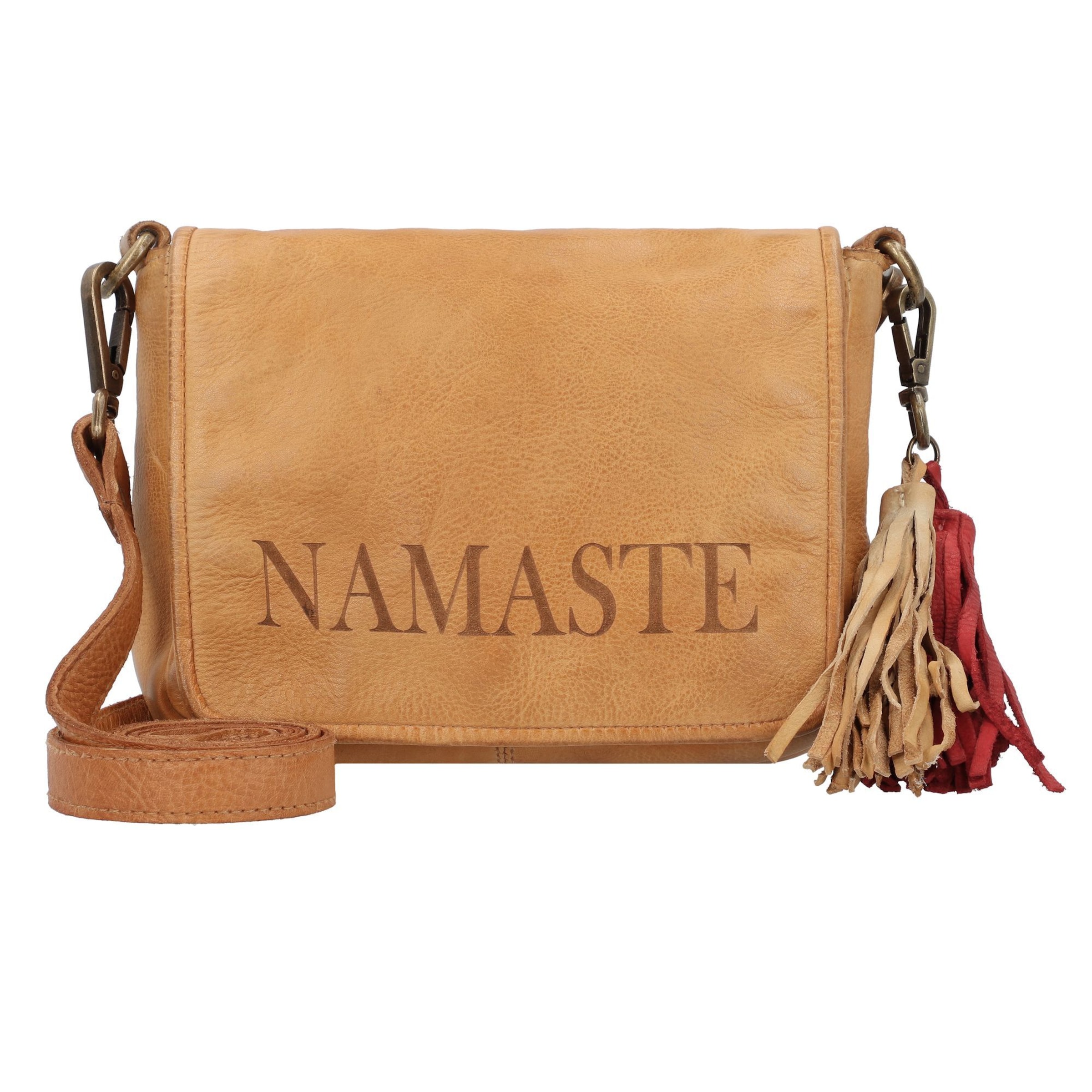 Taschendieb Wien Umhängetasche in Braun: Vorderseite