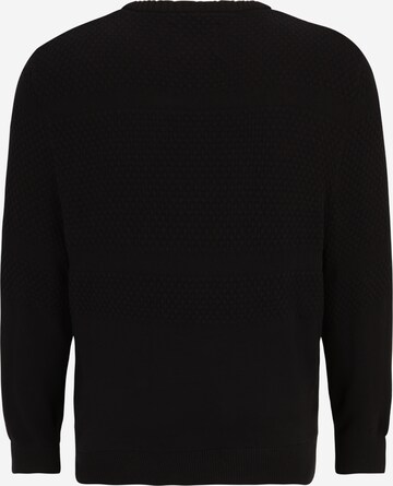 Pulover 'CHRIS' de la Jack & Jones Plus pe negru