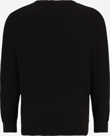 Jack & Jones Plus Tröja 'CHRIS' i svart