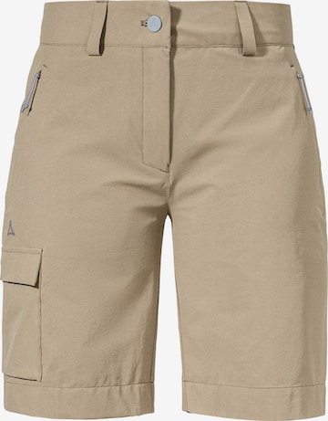 Schöffel Outdoor trousers ' Kitzstein L ' in Beige: front