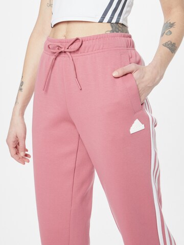 ADIDAS SPORTSWEAR Tapered Sports trousers 'Future Icons 3-Stripes ' in Pink