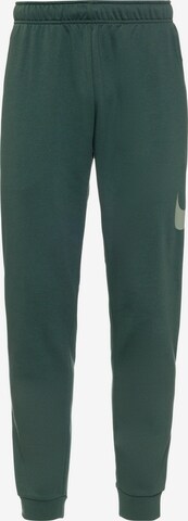 NIKE Tapered Workout Pants 'Dry Taper' in Green: front