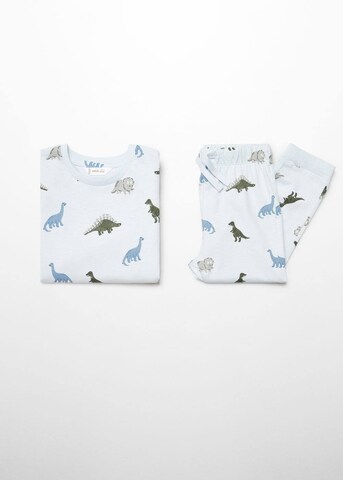 MANGO KIDS Pyjama 'Aopdinos' in Blau