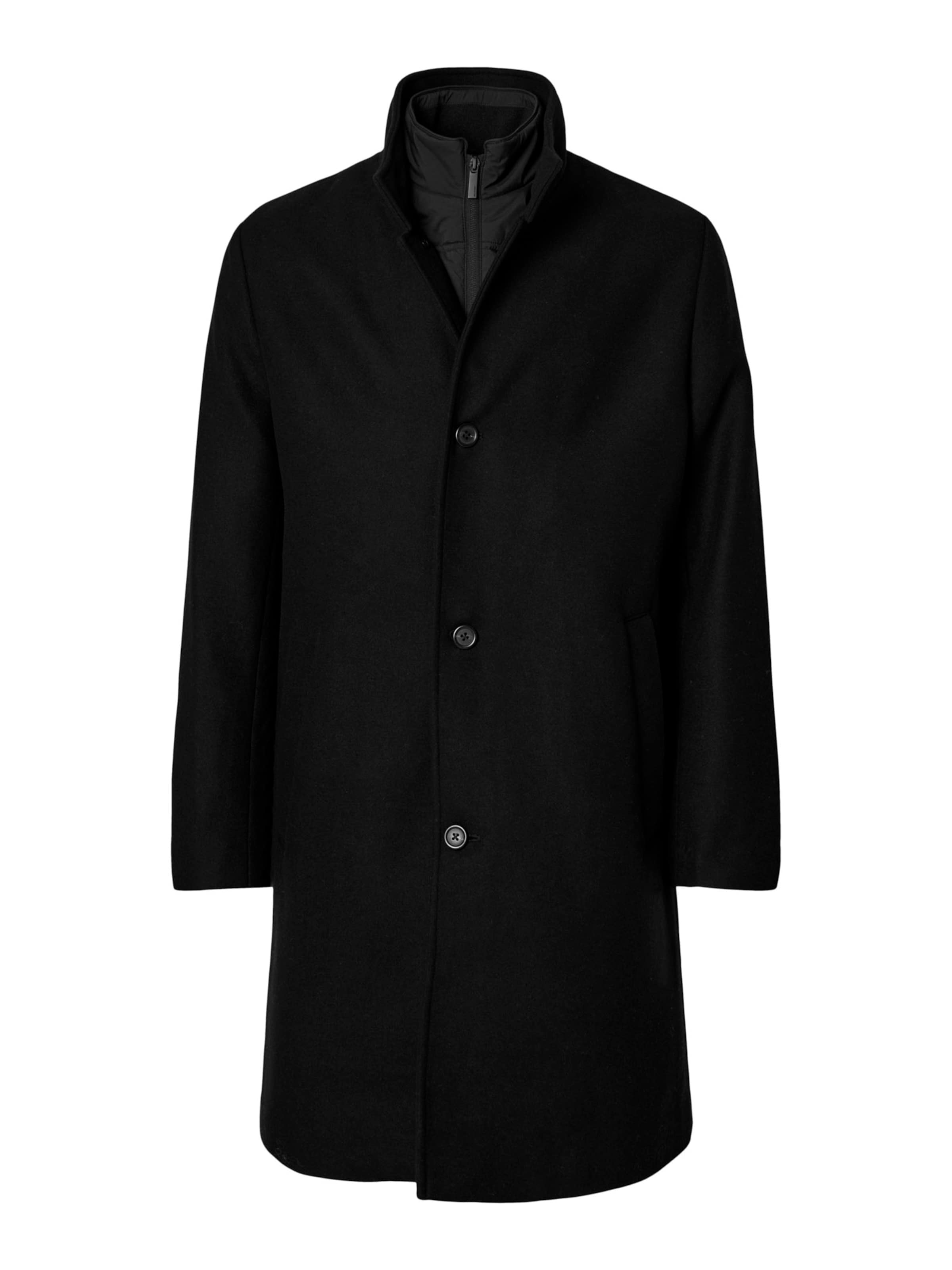 SELECTED Ανοιξιάτικο και φθινοπωρινό παλτό 'SLHRAINAR' σε μαύρο: μπροστά