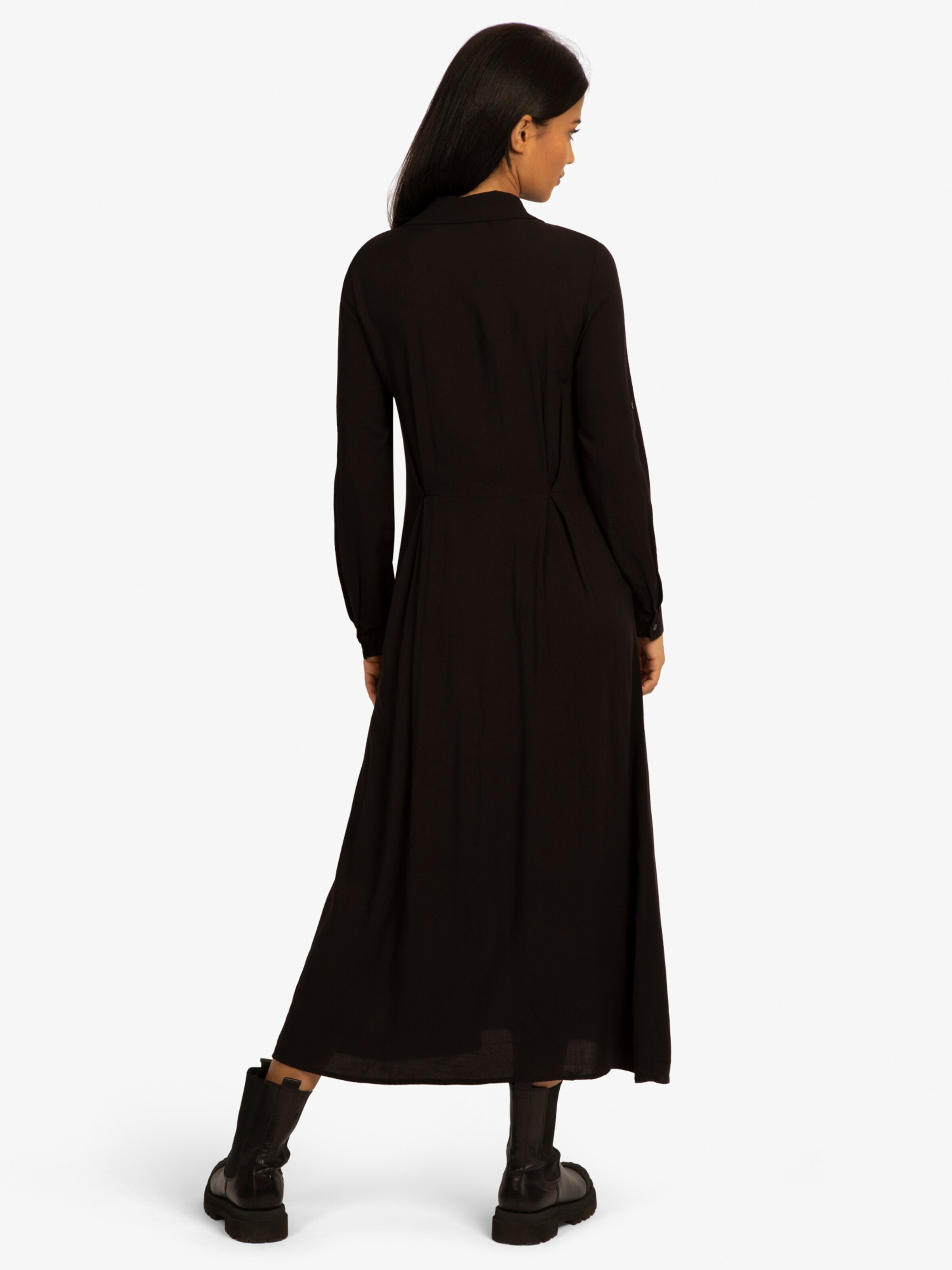 mint & mia Viscosekleid schlicht und elegant in Schwarz 