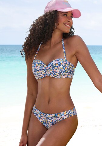 BUFFALO Bandeau Bikini in Blue: front