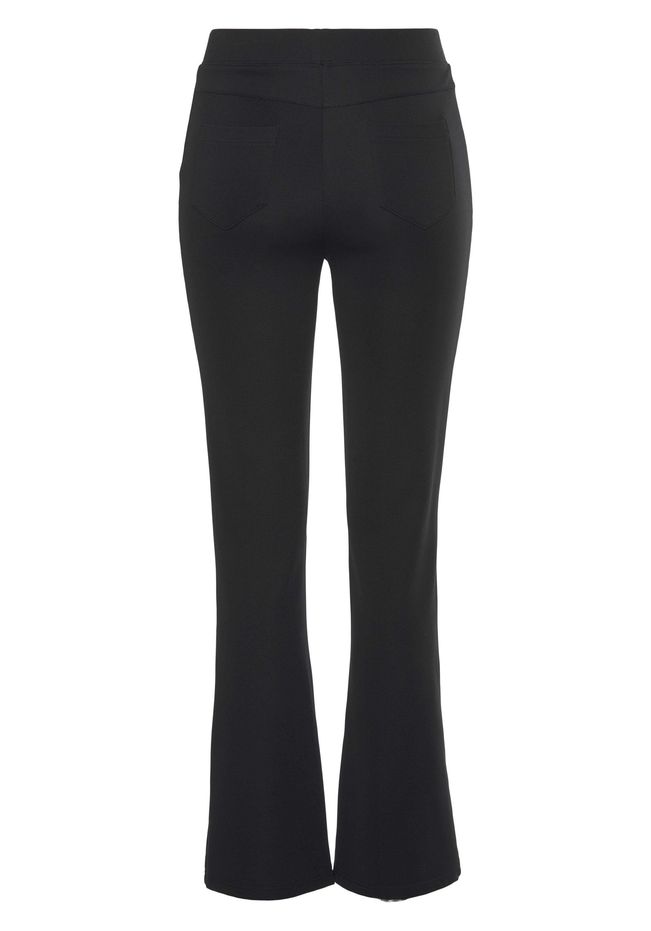 évasé Pantalon LASCANA en noir