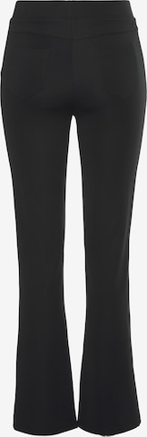 évasé Pantalon LASCANA en noir