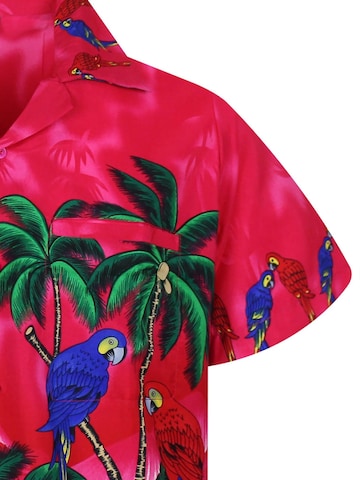 King Kameha Shirt 'Parrot' in Roze