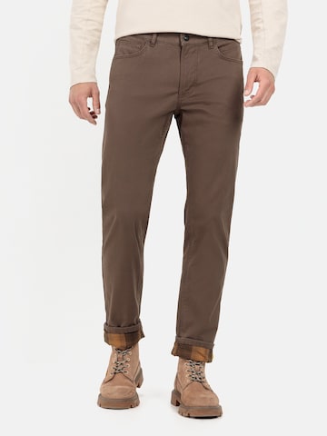 CAMEL ACTIVE Regular Regular Fit 5-Pocket Hose mit Futter aus Thermo in Grün: predná strana