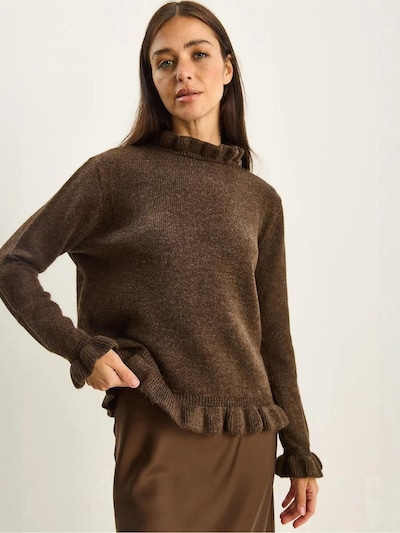 Bianco Lucci Pull-over 'Pullover' en S-M en moka, Vue avec produit