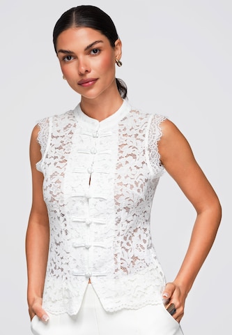 Ombre Blouse ' OW-TS-E0059' in White: front