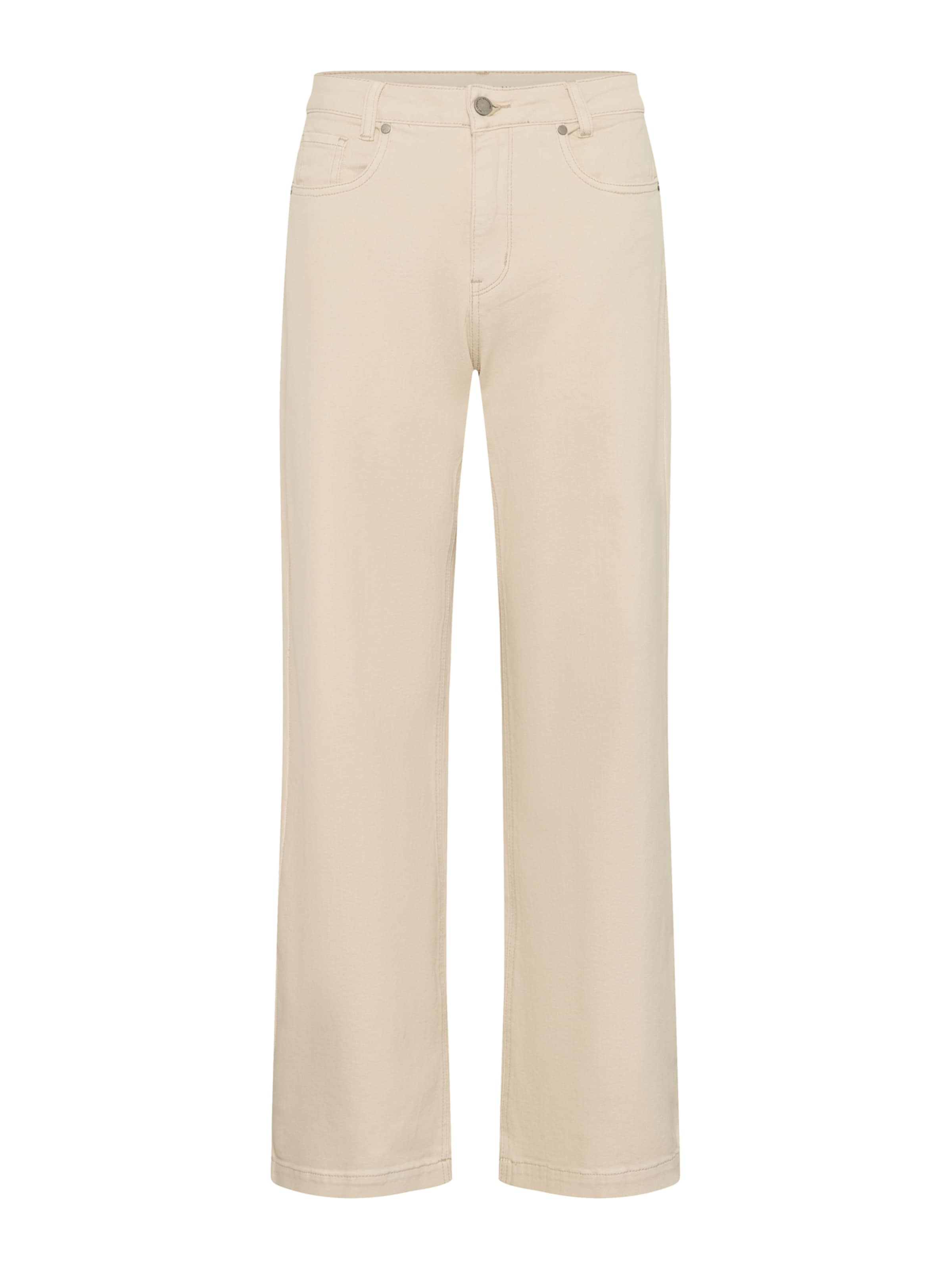 My Essential Wardrobe Wide leg Jeans 'LouisMW' in Beige: voorkant