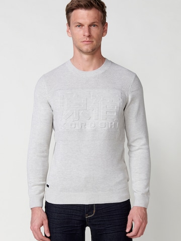 Pull-over KOROSHI en blanc : devant