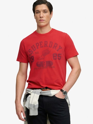 Superdry & Co - Camisa 'VINTAGE PREP' em vermelho: frente
