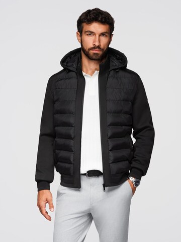 Ombre Between-Season Jacket in Black: front