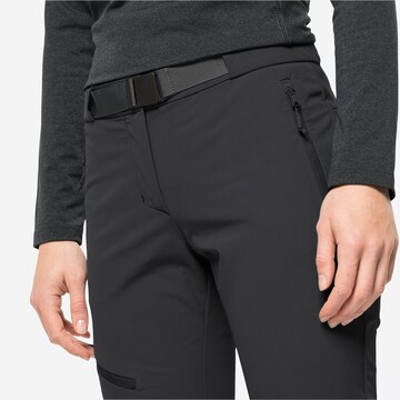 JACK WOLFSKIN Slim fit Outdoor Pants in Black