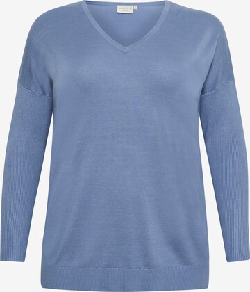 Pull-over 'Machi' KAFFE CURVE en bleu : devant