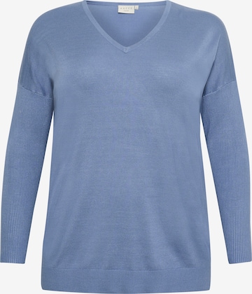 KAFFE CURVE Sweater 'Machi' in Blue: front
